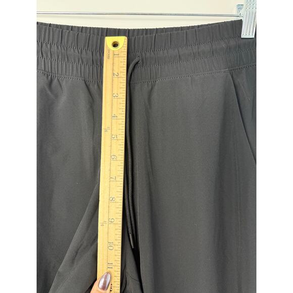 Athleta Avenue Wide Leg Crop Pants Black Stretch Pull-On Flowy Trouser Sz 10 - Picture 7 of 11
